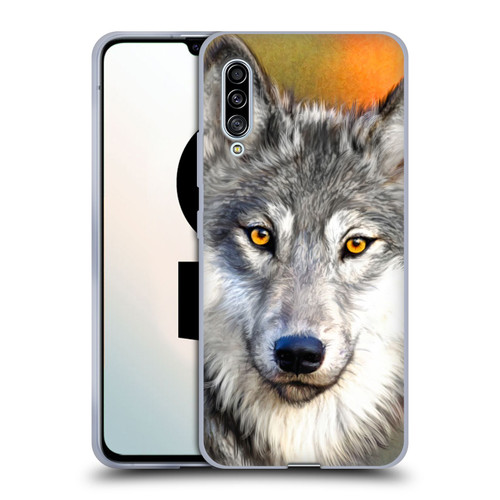 Aimee Stewart Animals Autumn Wolf Soft Gel Case for Samsung Galaxy A90 5G (2019)