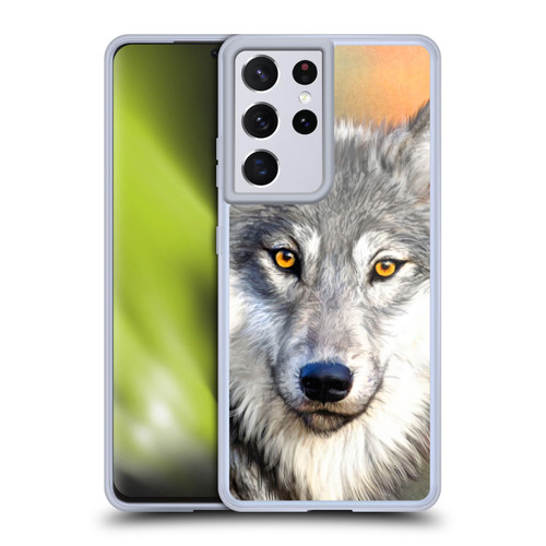 Aimee Stewart Animals Autumn Wolf Soft Gel Case for Samsung Galaxy S21 Ultra 5G