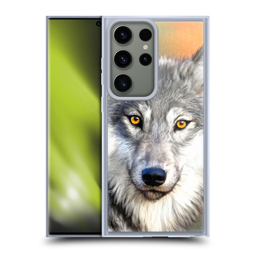 Aimee Stewart Animals Autumn Wolf Soft Gel Case for Samsung Galaxy S23 Ultra 5G