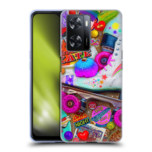 Aimee Stewart Colourful Sweets Skate Night Soft Gel Case for OPPO A57s