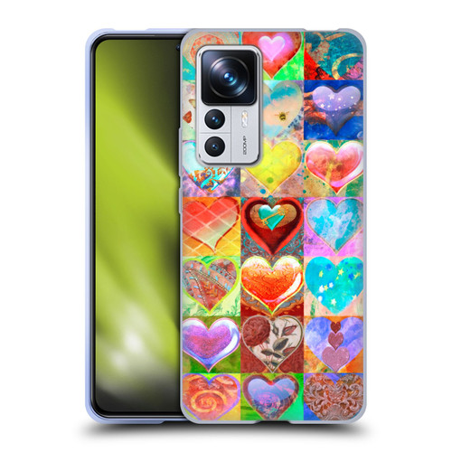 Aimee Stewart Colourful Sweets Hearts Grid Soft Gel Case for Xiaomi 12T Pro