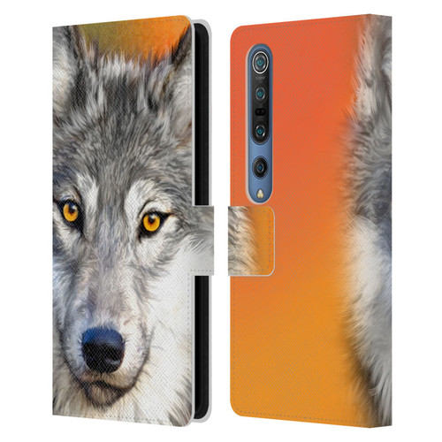Aimee Stewart Animals Autumn Wolf Leather Book Wallet Case Cover For Xiaomi Mi 10 5G / Mi 10 Pro 5G