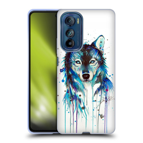 Pixie Cold Animals Ice Wolf Soft Gel Case for Motorola Edge 30