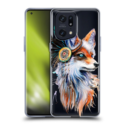 Pixie Cold Animals Fox Soft Gel Case for OPPO Find X5 Pro