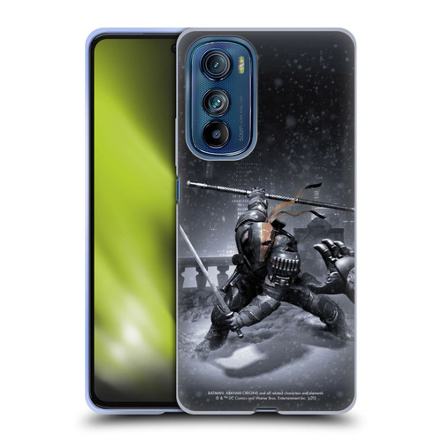 Batman Arkham Origins Key Art Deathstroke Soft Gel Case for Motorola Edge 30