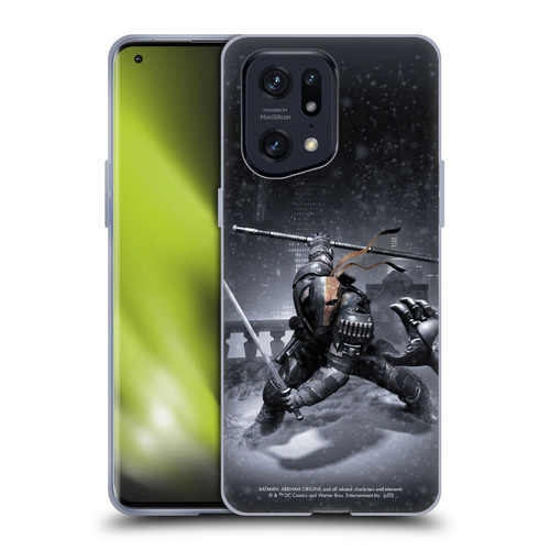 Batman Arkham Origins Key Art Deathstroke Soft Gel Case for OPPO Find X5 Pro