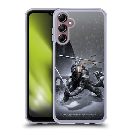 Batman Arkham Origins Key Art Deathstroke Soft Gel Case for Samsung Galaxy A14 5G