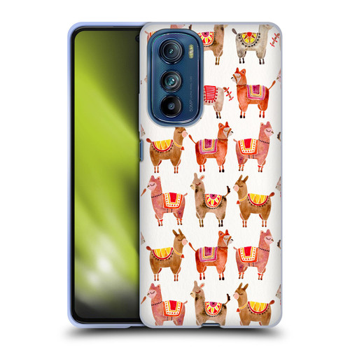 Cat Coquillette Animals Alpacas Soft Gel Case for Motorola Edge 30