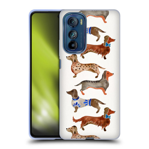 Cat Coquillette Animals Dachshunds Soft Gel Case for Motorola Edge 30