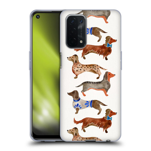 Cat Coquillette Animals Dachshunds Soft Gel Case for OPPO A54 5G