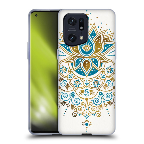 Cat Coquillette Patterns 6 Lotus Bloom Mandala 4 Soft Gel Case for OPPO Find X5 Pro