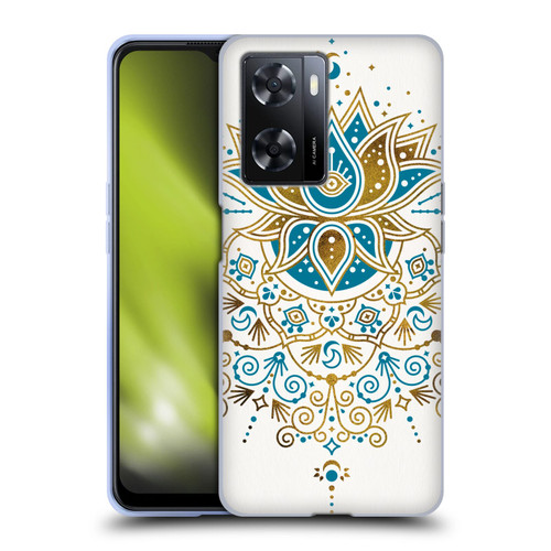 Cat Coquillette Patterns 6 Lotus Bloom Mandala 4 Soft Gel Case for OPPO A57s