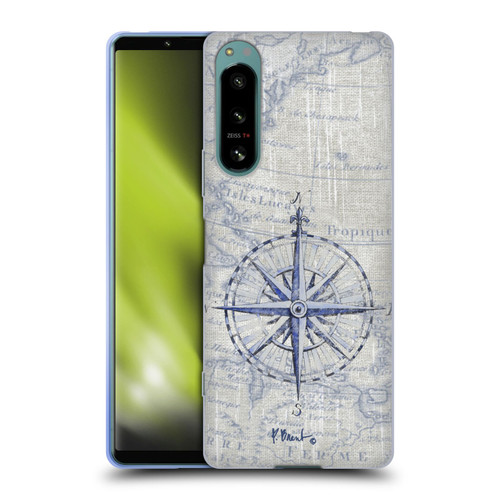 Paul Brent Nautical Vintage Compass Soft Gel Case for Sony Xperia 5 IV