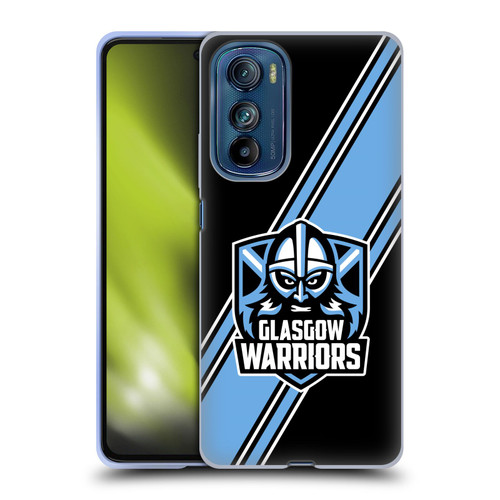 Glasgow Warriors Logo 2 Diagonal Stripes Soft Gel Case for Motorola Edge 30