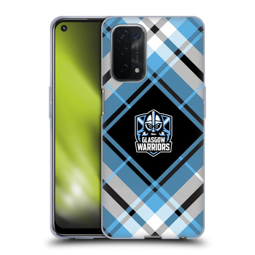 Glasgow Warriors Logo 2 Diagonal Tartan Soft Gel Case for OPPO A54 5G