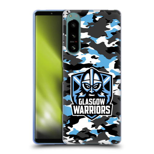 Glasgow Warriors Logo 2 Camouflage Soft Gel Case for Sony Xperia 5 IV