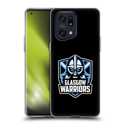 Glasgow Warriors Logo Plain Black Soft Gel Case for OPPO Find X5 Pro