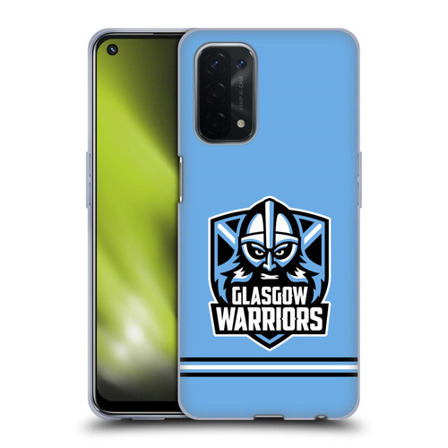 Glasgow Warriors Logo Stripes Blue Soft Gel Case for OPPO A54 5G