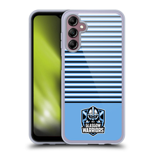 Glasgow Warriors Logo Stripes Blue 2 Soft Gel Case for Samsung Galaxy A14 5G