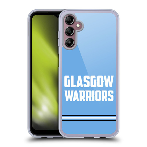 Glasgow Warriors Logo Text Type Blue Soft Gel Case for Samsung Galaxy A14 5G