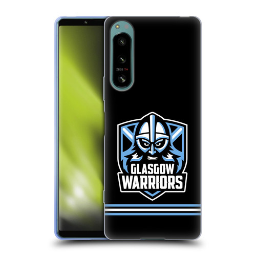 Glasgow Warriors Logo Stripes Black Soft Gel Case for Sony Xperia 5 IV