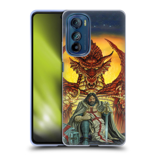 Ed Beard Jr Dragon Friendship Knight Templar Soft Gel Case for Motorola Edge 30