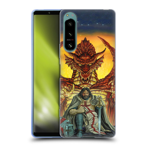 Ed Beard Jr Dragon Friendship Knight Templar Soft Gel Case for Sony Xperia 5 IV