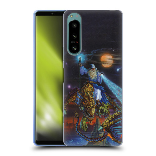 Ed Beard Jr Dragon Friendship Twilight Tempest Soft Gel Case for Sony Xperia 5 IV