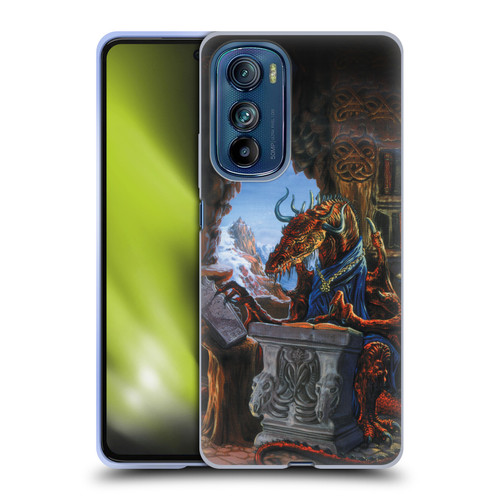 Ed Beard Jr Dragons Ancient Scholar Soft Gel Case for Motorola Edge 30