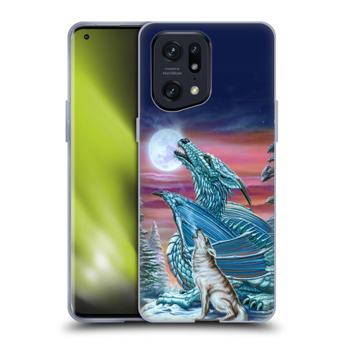 Ed Beard Jr Dragons Moon Song Wolf Moon Soft Gel Case for OPPO Find X5 Pro