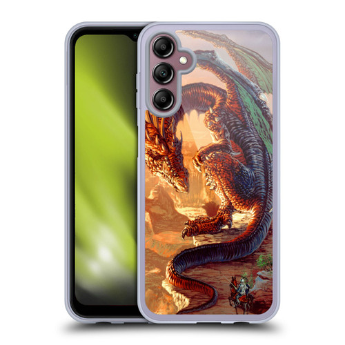 Ed Beard Jr Dragons Bravery Misplaced Soft Gel Case for Samsung Galaxy A14 5G