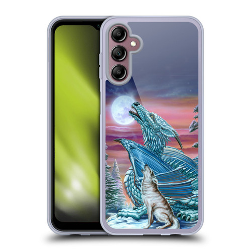 Ed Beard Jr Dragons Moon Song Wolf Moon Soft Gel Case for Samsung Galaxy A14 5G