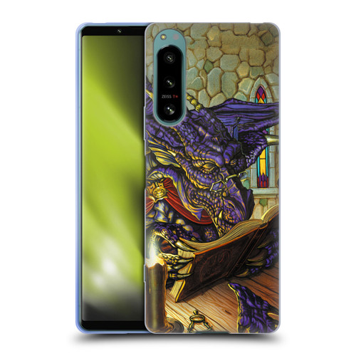 Ed Beard Jr Dragons A Good Book Soft Gel Case for Sony Xperia 5 IV