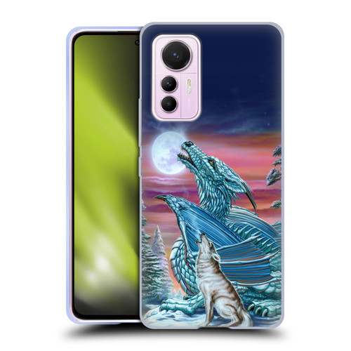 Ed Beard Jr Dragons Moon Song Wolf Moon Soft Gel Case for Xiaomi 12 Lite