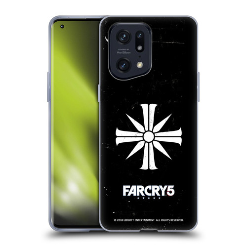 Far Cry 5 Key Art And Logo Distressed Look Cult Emblem Soft Gel Case for OPPO Find X5 Pro