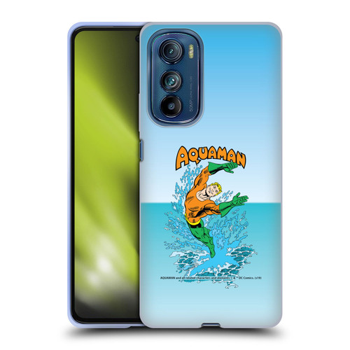 Aquaman DC Comics Fast Fashion Splash Soft Gel Case for Motorola Edge 30