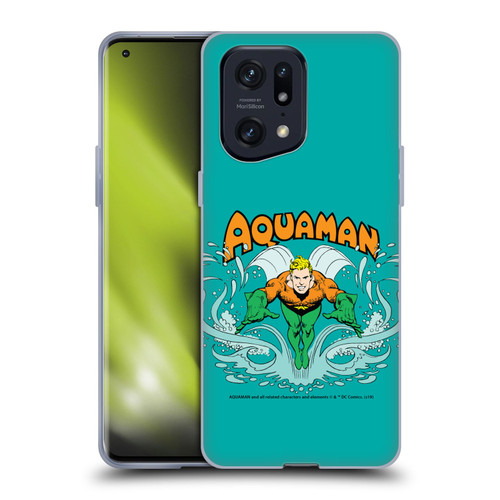 Aquaman DC Comics Fast Fashion Swim Soft Gel Case for OPPO Find X5 Pro