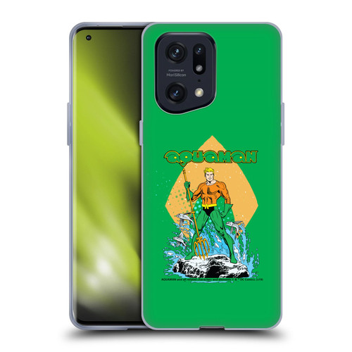 Aquaman DC Comics Fast Fashion Trident Soft Gel Case for OPPO Find X5 Pro