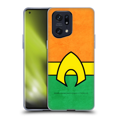 Aquaman DC Comics Logo Uniform 2 Soft Gel Case for OPPO Find X5 Pro