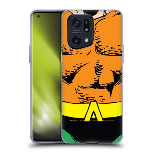 Aquaman DC Comics Logo Uniform Soft Gel Case for OPPO Find X5 Pro