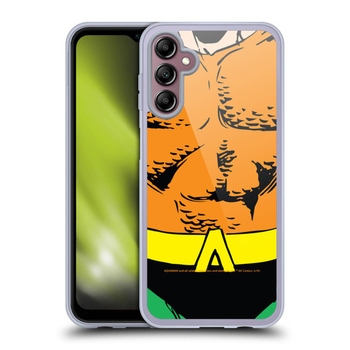 Aquaman DC Comics Logo Uniform Soft Gel Case for Samsung Galaxy A14 5G