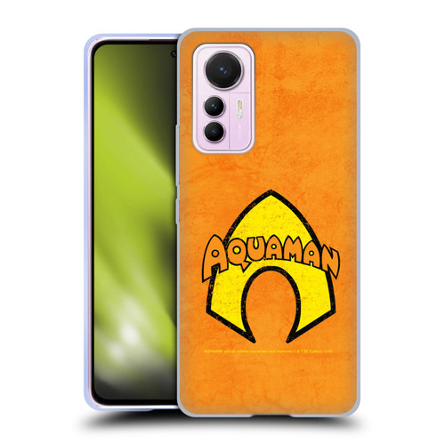 Aquaman DC Comics Logo Classic Distressed Look Soft Gel Case for Xiaomi 12 Lite