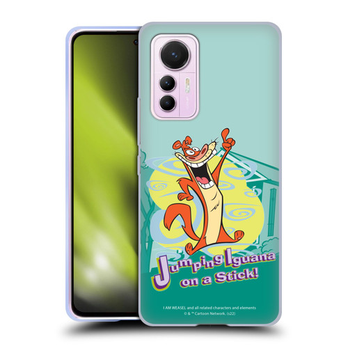 I Am Weasel. Graphics Jumping Iguana On A Stick Soft Gel Case for Xiaomi 12 Lite
