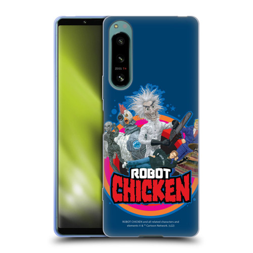 Robot Chicken Graphics Characters Soft Gel Case for Sony Xperia 5 IV