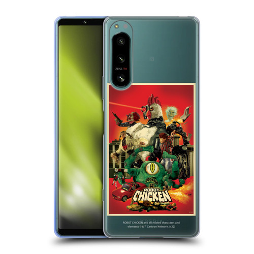 Robot Chicken Graphics Poster Soft Gel Case for Sony Xperia 5 IV
