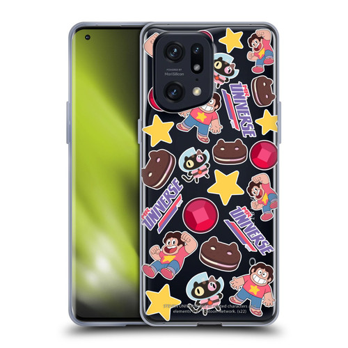 Steven Universe Graphics Icons Soft Gel Case for OPPO Find X5 Pro