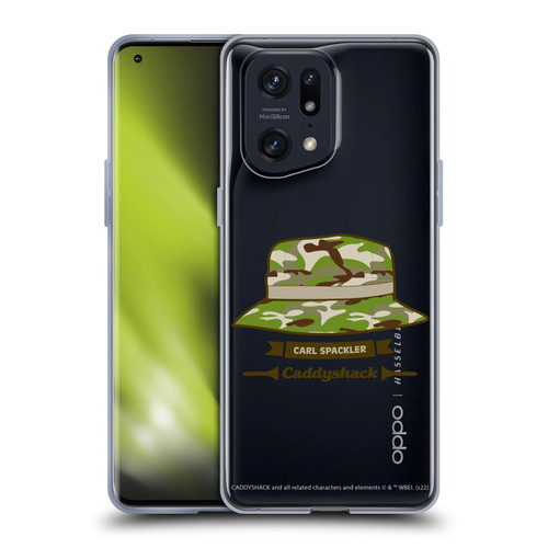 Caddyshack Graphics Carl Spackler Hat Soft Gel Case for OPPO Find X5 Pro