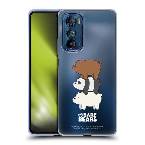 We Bare Bears Character Art Group 3 Soft Gel Case for Motorola Edge 30