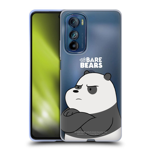 We Bare Bears Character Art Panda Soft Gel Case for Motorola Edge 30