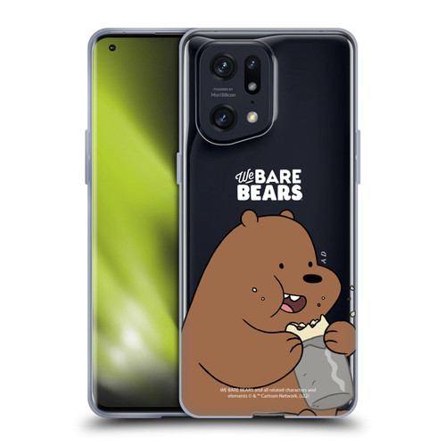 We Bare Bears Character Art Grizzly Soft Gel Case for OPPO Find X5 Pro